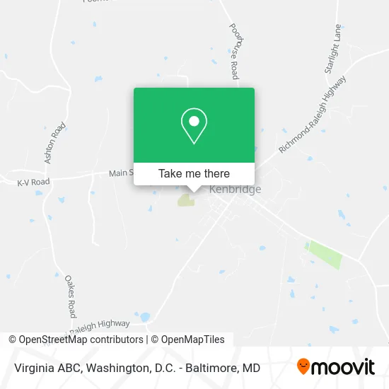 Virginia ABC map