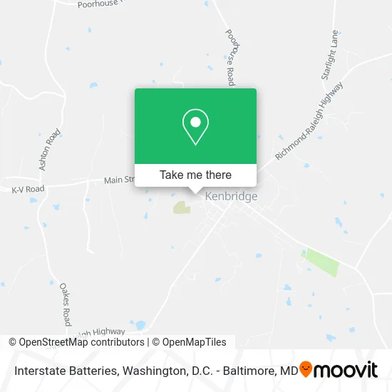 Interstate Batteries map