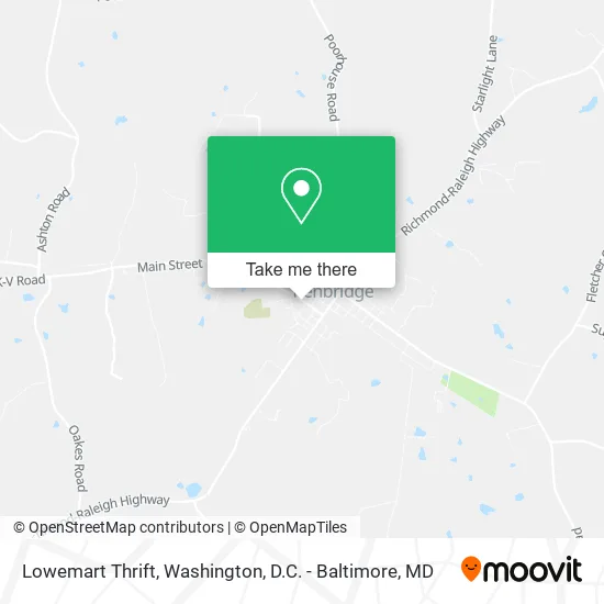 Lowemart Thrift map