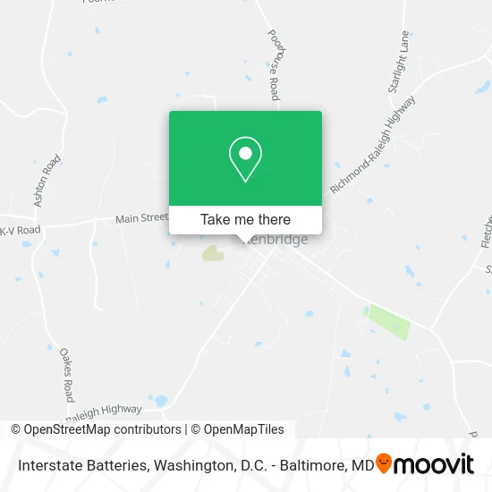 Interstate Batteries map
