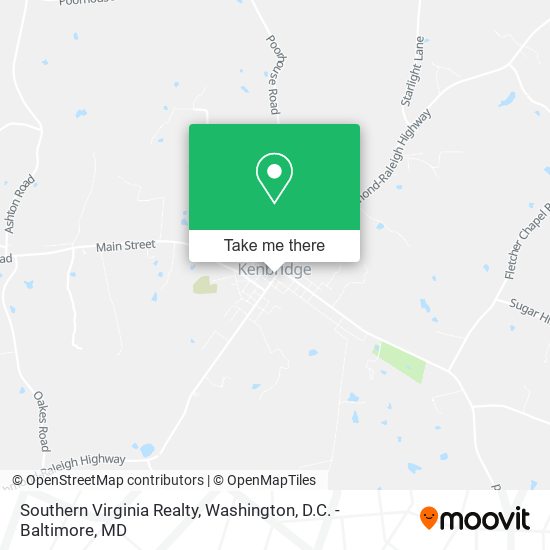 Southern Virginia Realty map