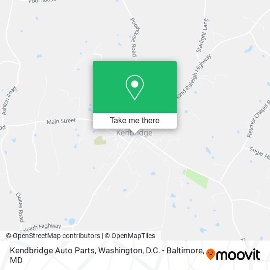 Mapa de Kendbridge Auto Parts