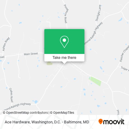 Ace Hardware map