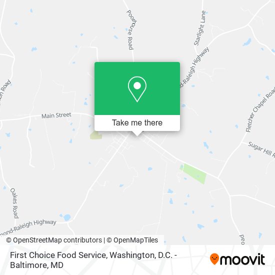 First Choice Food Service map