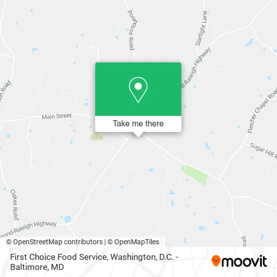 First Choice Food Service map