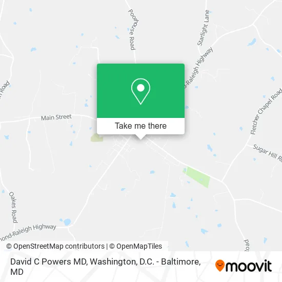 David C Powers MD map