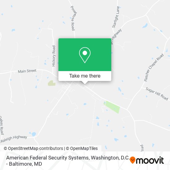 Mapa de American Federal Security Systems