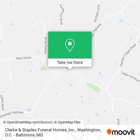 Clarke & Staples Funeral Homes, Inc. map