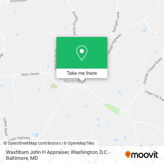 Washburn John H Appraiser map