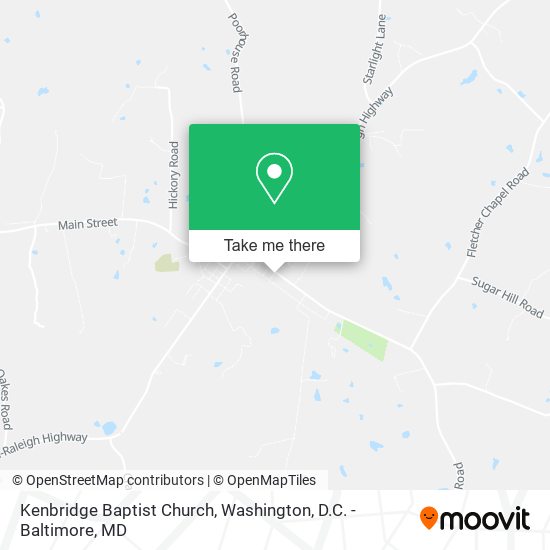 Mapa de Kenbridge Baptist Church