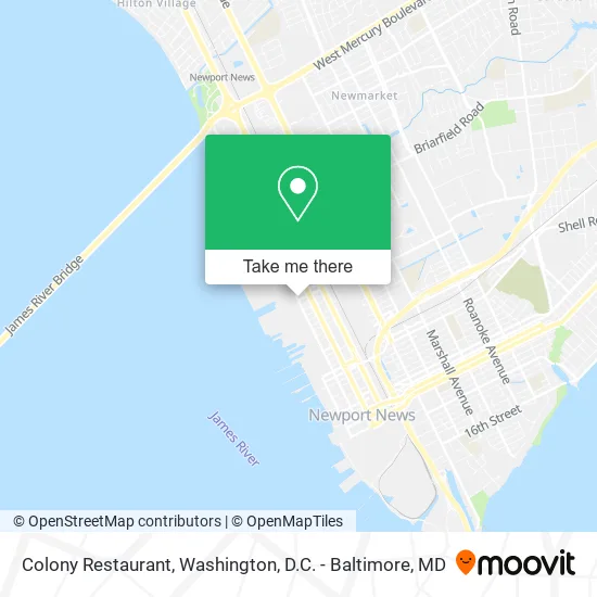 Colony Restaurant map