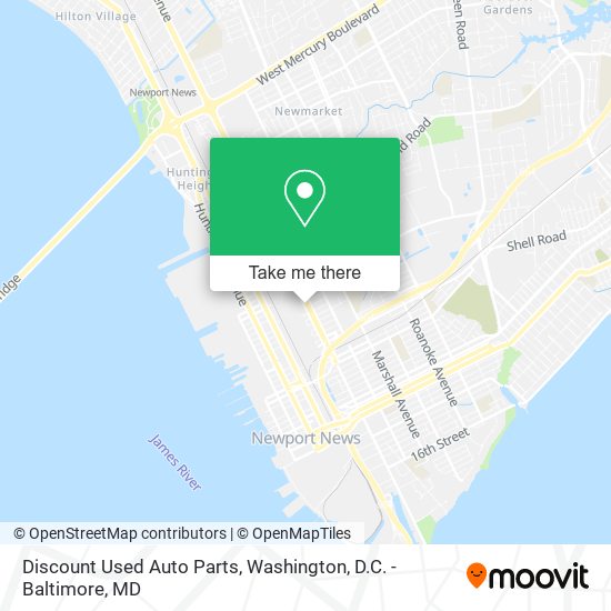 Discount Used Auto Parts map