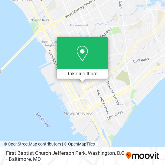 Mapa de First Baptist Church Jefferson Park