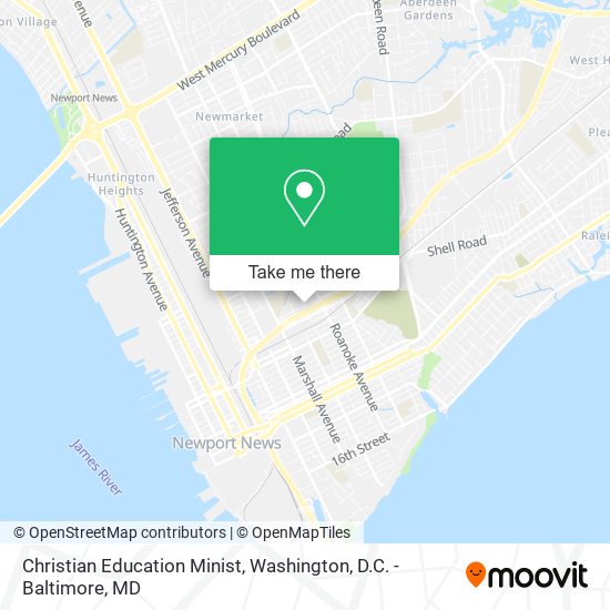 Mapa de Christian Education Minist