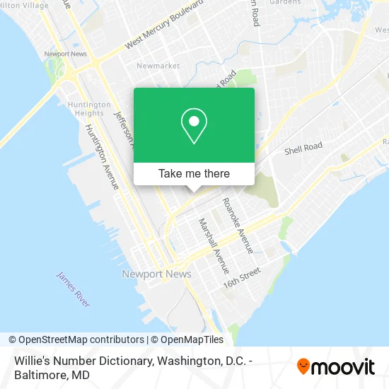 Willie's Number Dictionary map