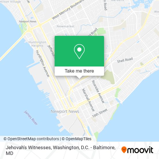 Jehovah's Witnesses map
