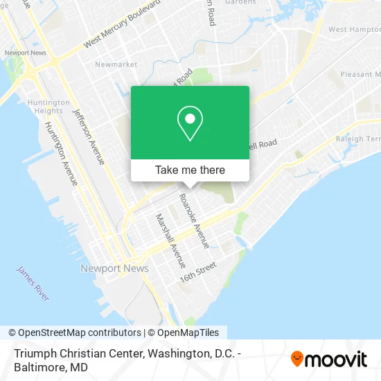Triumph Christian Center map