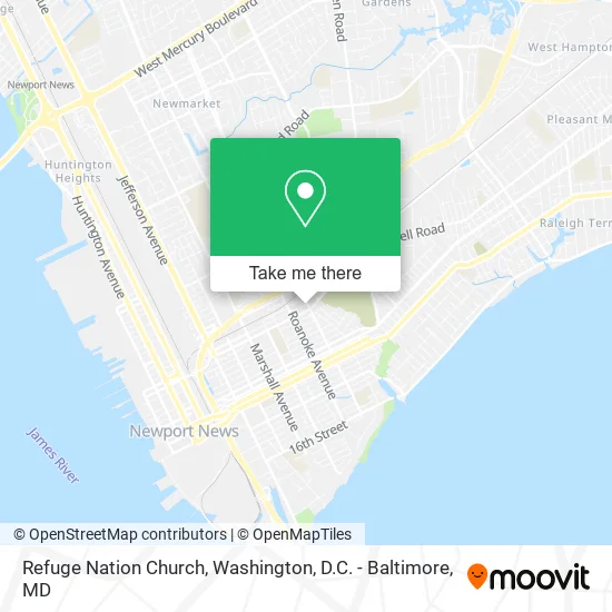 Refuge Nation Church map