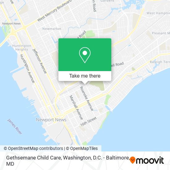 Gethsemane Child Care map