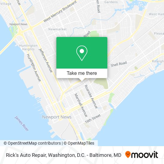 Mapa de Rick's Auto Repair