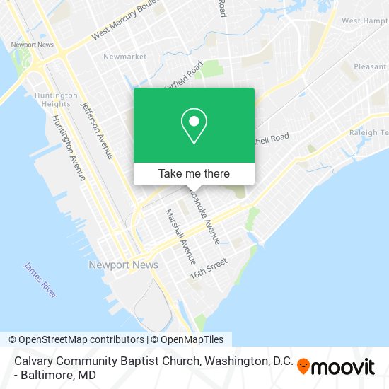 Calvary Community Baptist Church map