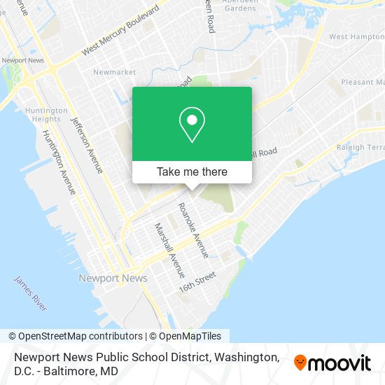 Mapa de Newport News Public School District