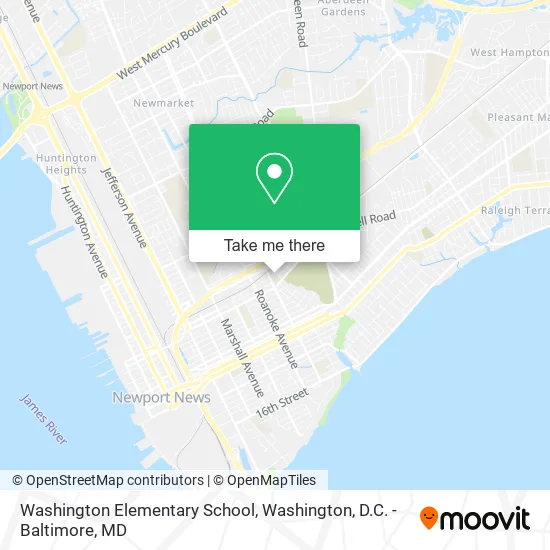 Washington Elementary School map