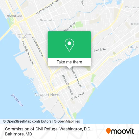 Commission of Civil Refuge map