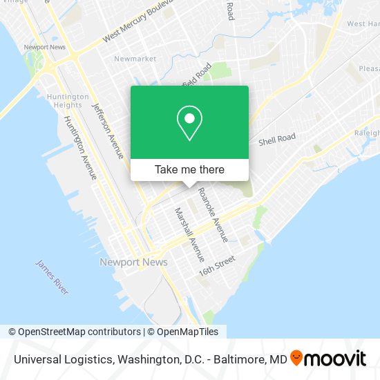 Mapa de Universal Logistics