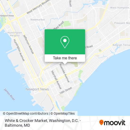 White & Crocker Market map