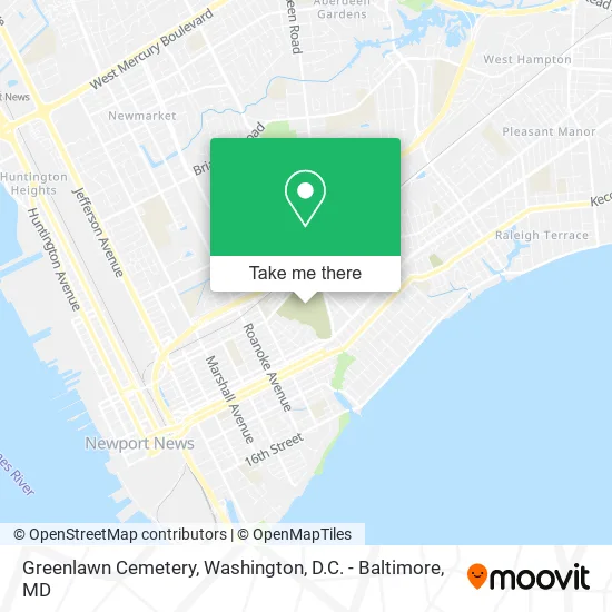 Mapa de Greenlawn Cemetery