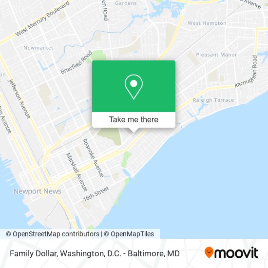 Mapa de Family Dollar