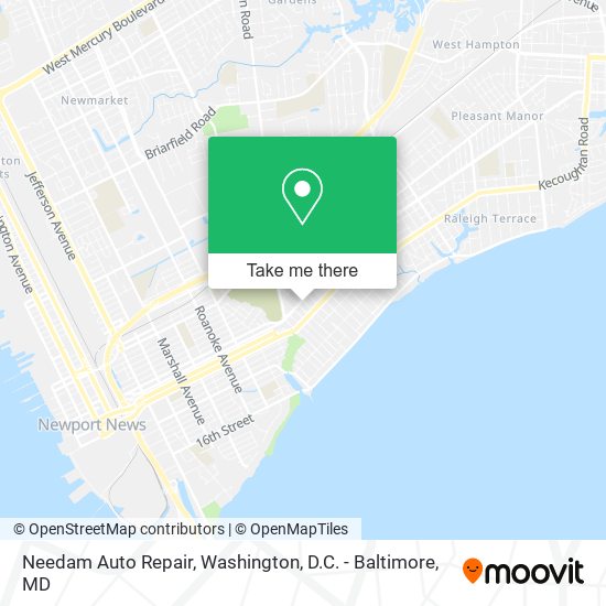 Mapa de Needam Auto Repair