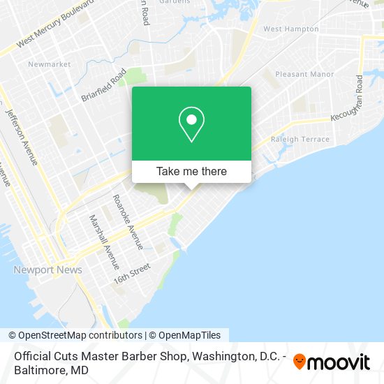 Mapa de Official Cuts Master Barber Shop