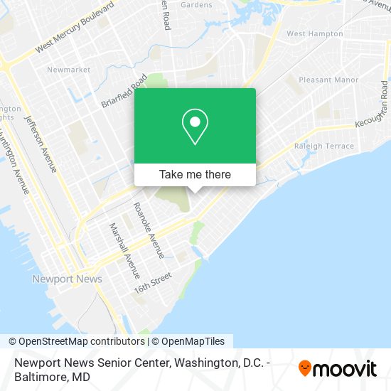 Mapa de Newport News Senior Center