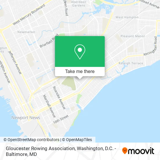 Gloucester Rowing Association map