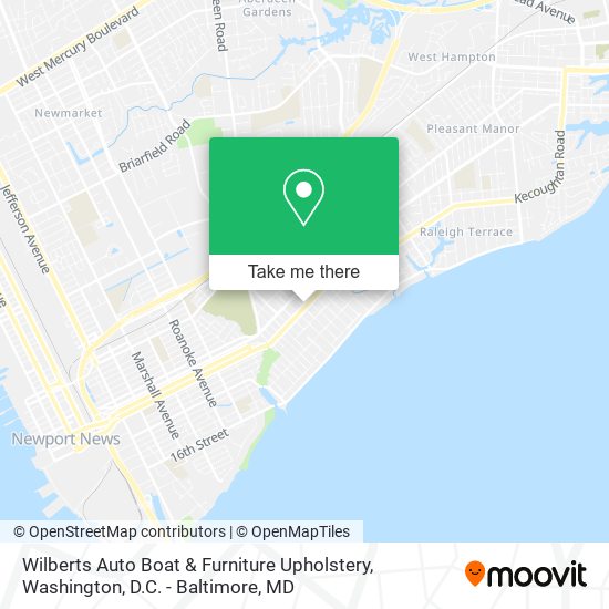 Mapa de Wilberts Auto Boat & Furniture Upholstery