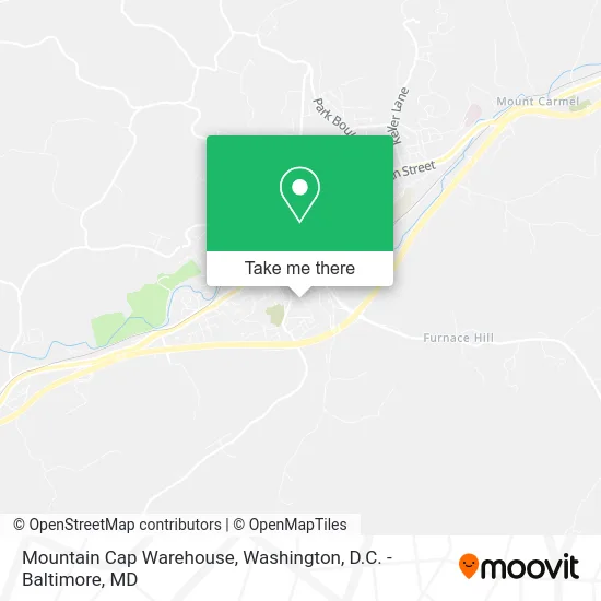 Mountain Cap Warehouse map