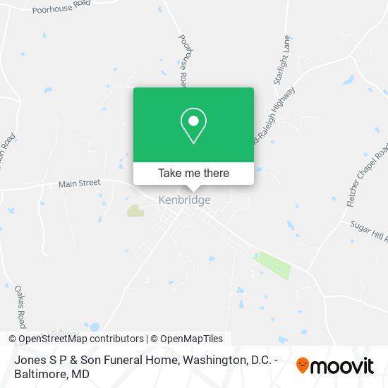 Mapa de Jones S P & Son Funeral Home