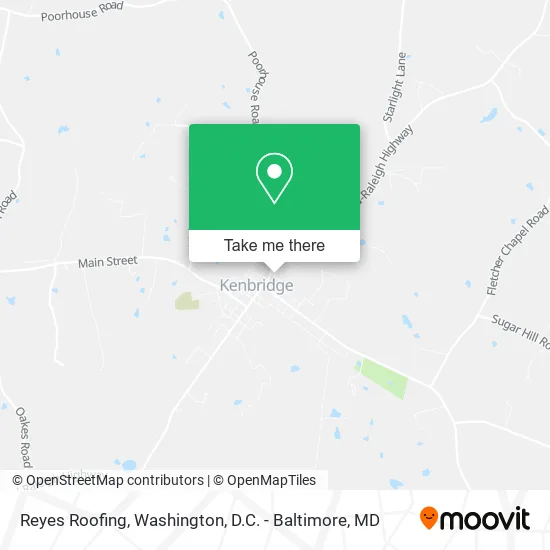 Reyes Roofing map