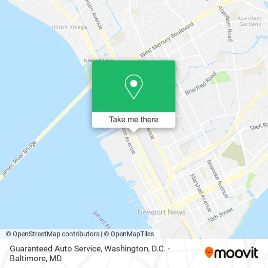 Guaranteed Auto Service map