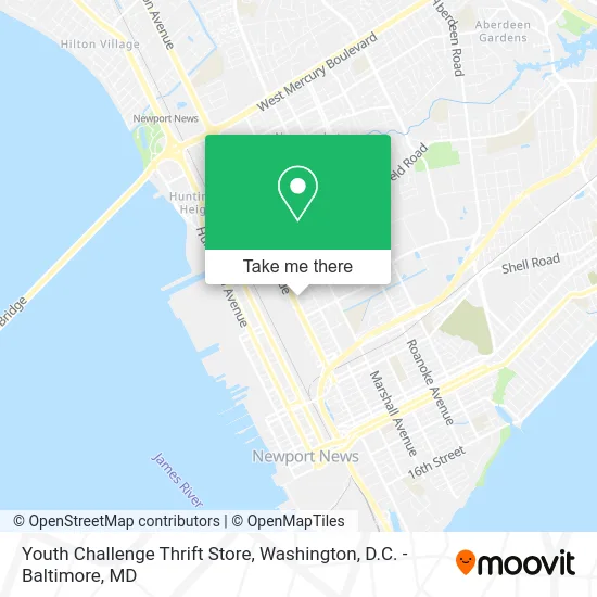 Youth Challenge Thrift Store map