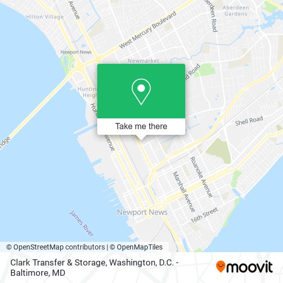 Clark Transfer & Storage map