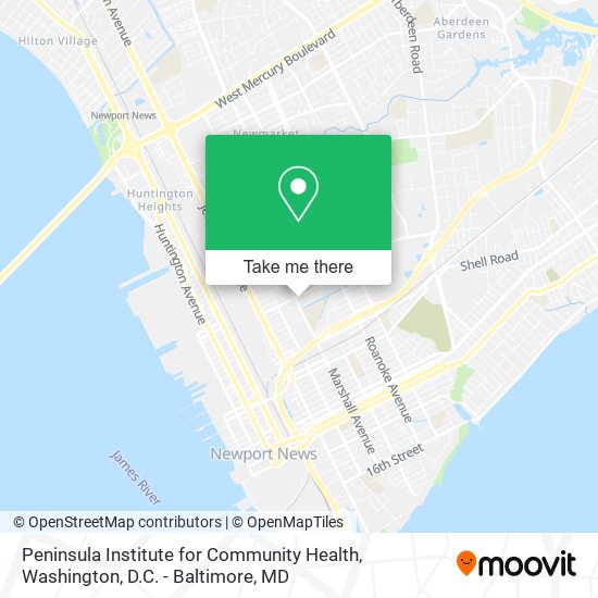 Peninsula Institute for Community Health map