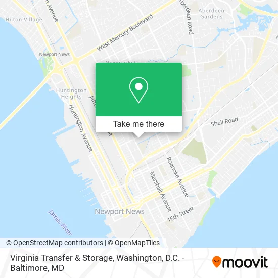 Virginia Transfer & Storage map