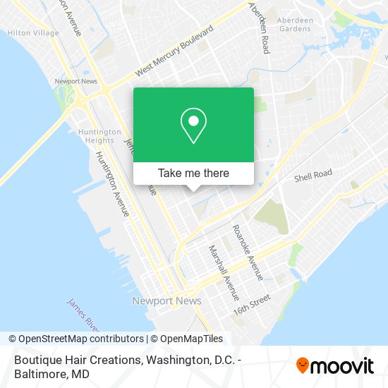Boutique Hair Creations map