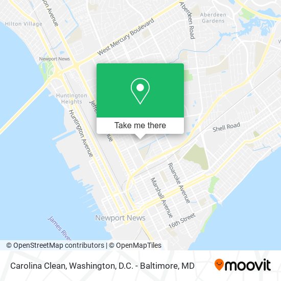 Carolina Clean map