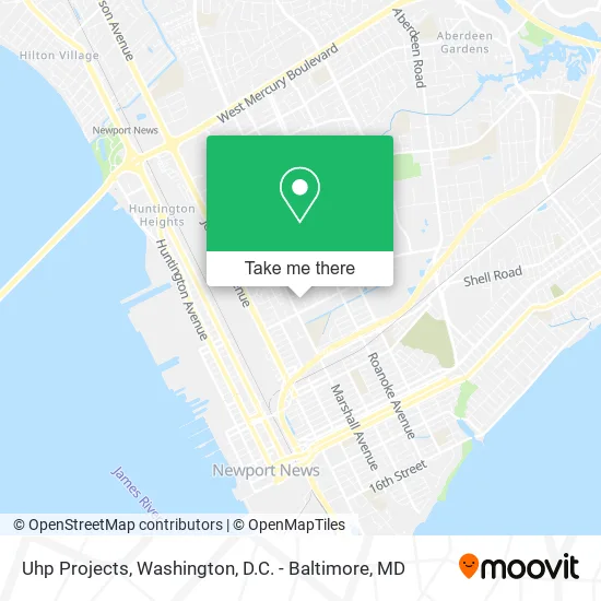 Uhp Projects map