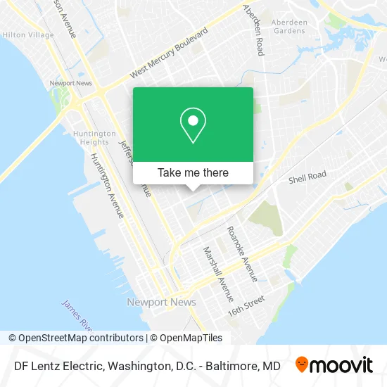 DF Lentz Electric map