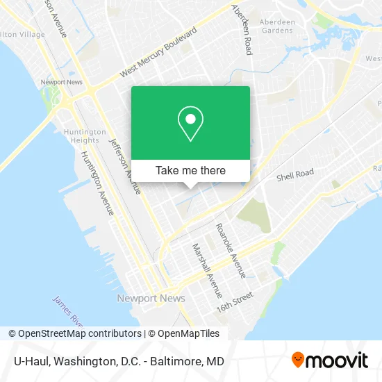 U-Haul map